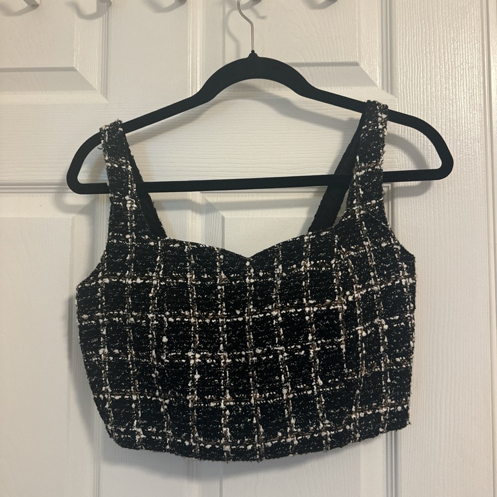 Abercrombie & Fitch Tweed Crop Top